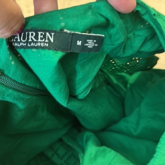 Lauren by Ralph Lauren eyelet ruffle tank size M - Picture 3 of 5